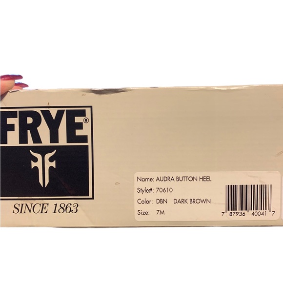 FRYE Since 1863 Women's ALL REAL LEATHER Dark Brown Aurora Button Clogs Worn 1X - Picture 8 of 9